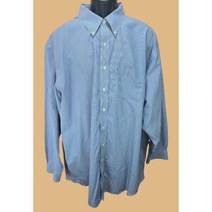Brooks Brothers Mens Blue Striped Dress Shirt 19-36 Regular Fit Non-Iron